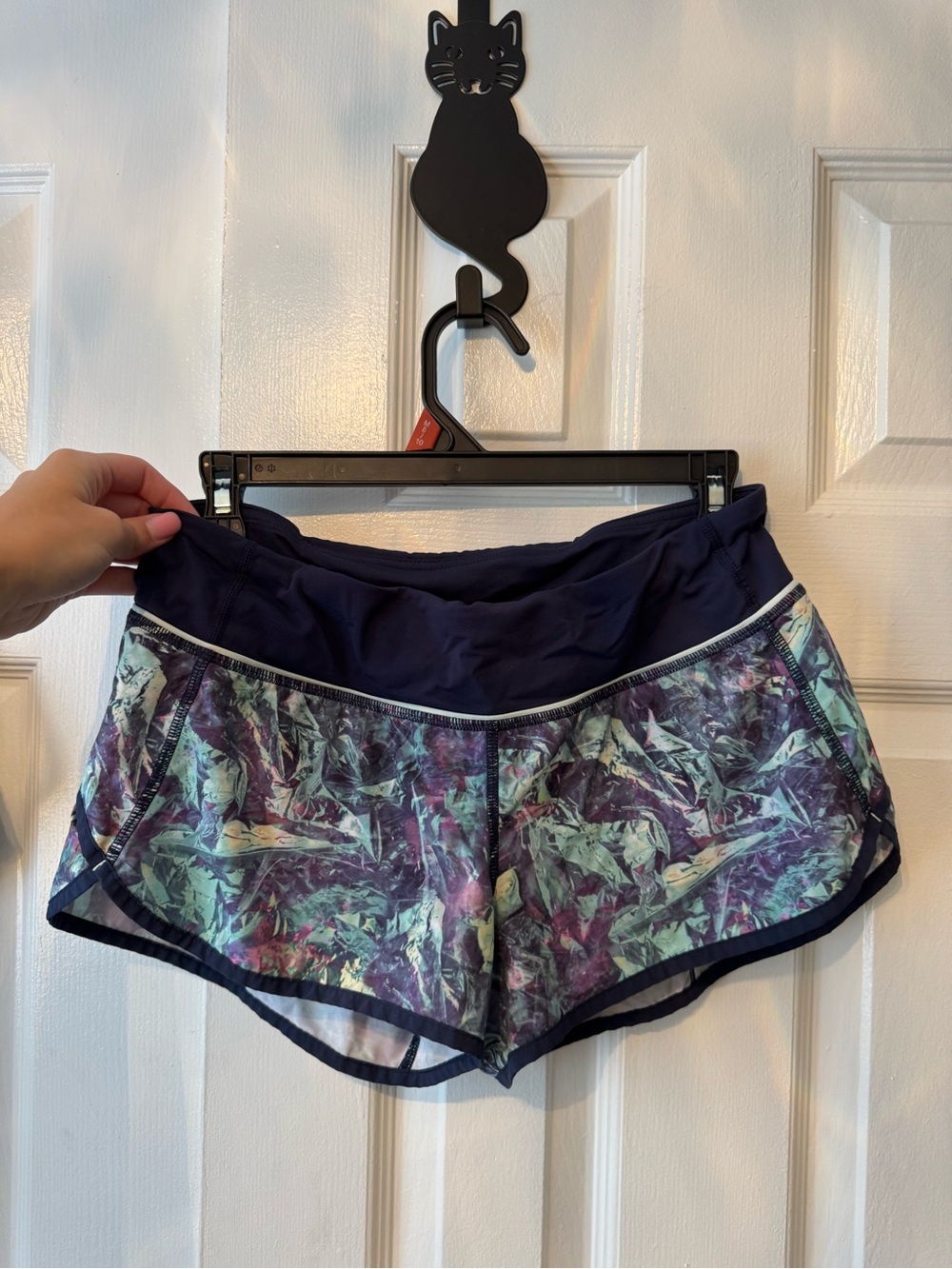 Lululemon Run: Speed Short- limited edition print “iridescent/deep navy”